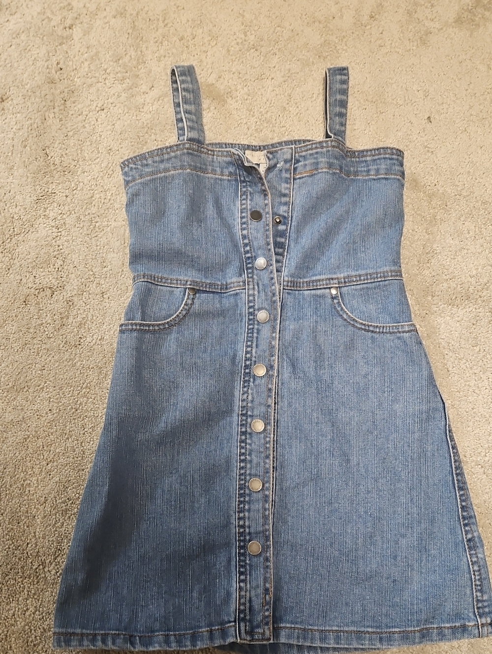 Stella McCartney Button-Front Denim Dress